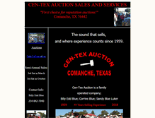 Tablet Screenshot of centexauctionsales.com